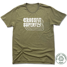 Load image into Gallery viewer, Crossfit Superfly White | Recycled Tri-Blend Tee