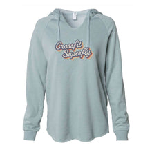 Load image into Gallery viewer, Crossfit Superfly Retro Color | Ladies' WAVE WASH HOODED PULLOVER