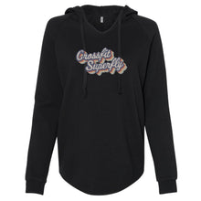 Load image into Gallery viewer, Crossfit Superfly Retro Color | Ladies' WAVE WASH HOODED PULLOVER