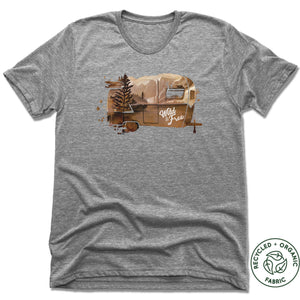 Wild and Free - Unisex Recycled Tri-Blend T-shirt