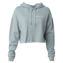 Load image into Gallery viewer, Modern Woman Energy Embroidered Cropped Hoodie