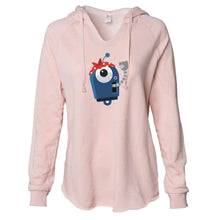 Load image into Gallery viewer, Resistbot Color | Ladies' WAVE WASH HOODED PULLOVER