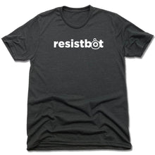 Load image into Gallery viewer, Resistbot Logo White | Recycled Tri-Blend Tee
