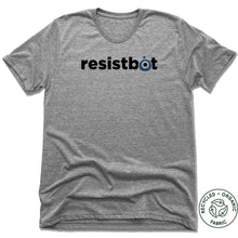 Load image into Gallery viewer, Resistbot Logo Black | Recycled Tri-Blend Tee
