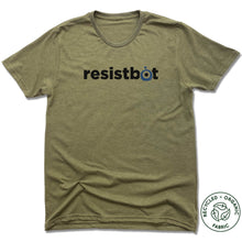 Load image into Gallery viewer, Resistbot Logo Black | Recycled Tri-Blend Tee