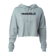 Load image into Gallery viewer, Resistbot Logo Black | Cropped Hoodie