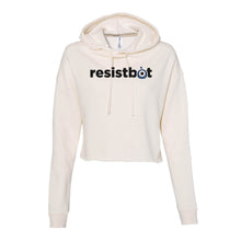Load image into Gallery viewer, Resistbot Logo Black | Cropped Hoodie