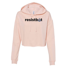 Load image into Gallery viewer, Resistbot Logo Black | Cropped Hoodie