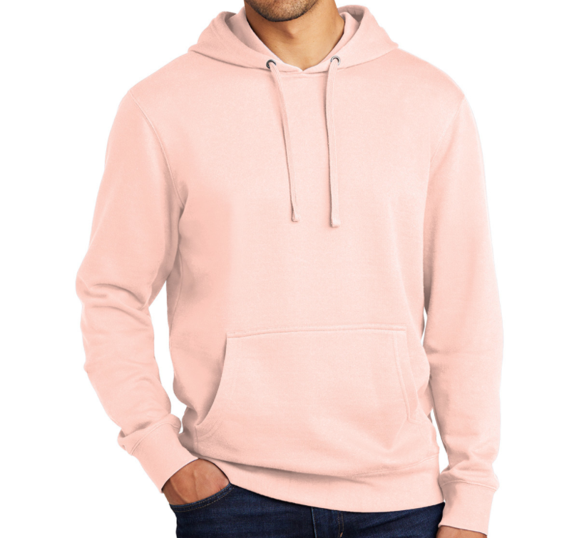 Fleece Hoodie Rosewater Pink Pretty Messed Up back print My