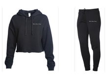 Load image into Gallery viewer, Modern Woman Energy Embroidered Cropped Hoodie and Jogger Set