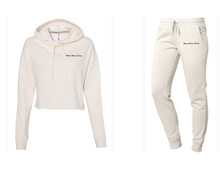 Load image into Gallery viewer, Modern Woman Energy Embroidered Cropped Hoodie and Jogger Set