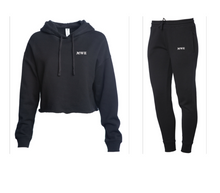 Load image into Gallery viewer, MWE Embroidered Cropped Hoodie and Jogger Set
