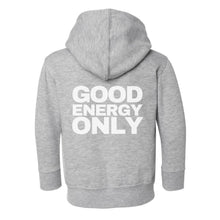Load image into Gallery viewer, It's a Vibe + Good Energy Only | Toddler Zip Hoodie