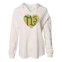 Load image into Gallery viewer, Tavin TL3 Green | Ladies' WAVE WASH HOODED PULLOVER