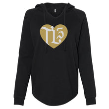 Load image into Gallery viewer, Tavin TL3 White | Ladies' WAVE WASH HOODED PULLOVER