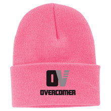 Load image into Gallery viewer, OVERCOMER | BEANIE | BLACK LOGO
