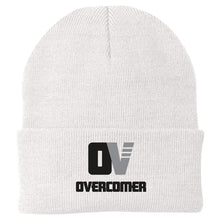 Load image into Gallery viewer, OVERCOMER | BEANIE | BLACK LOGO
