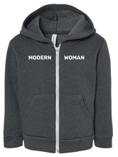 Load image into Gallery viewer, Modern Woman Full Zip Toddler/Youth Hoodie
