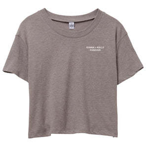 Donna + Kelly Forever - Headliner Cropped T-Shirt - Grey