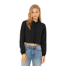 Load image into Gallery viewer, Cropped Hoodie Black | Pink Emojis
