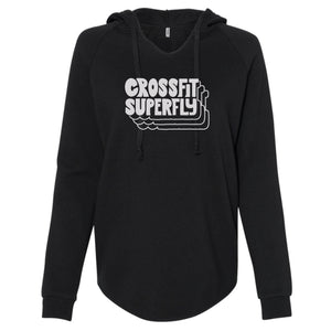 Crossfit Superfly White | Ladies' WAVE WASH HOODED PULLOVER