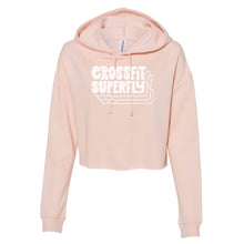 Load image into Gallery viewer, Crossfit Superfly White | Cropped Hoodie
