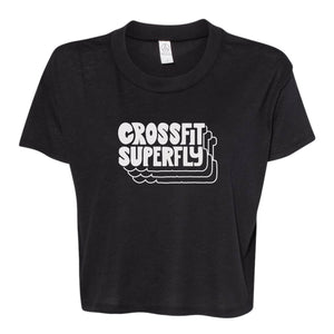 Crossfit Superfly White | Cropped T-Shirt