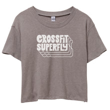 Load image into Gallery viewer, Crossfit Superfly White | Cropped T-Shirt
