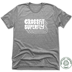 Crossfit Superfly White | Recycled Tri-Blend Tee