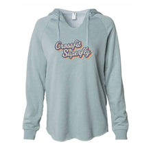 Load image into Gallery viewer, Crossfit Superfly Retro Color | Ladies&#39; WAVE WASH HOODED PULLOVER
