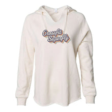 Load image into Gallery viewer, Crossfit Superfly Retro Color | Ladies&#39; WAVE WASH HOODED PULLOVER

