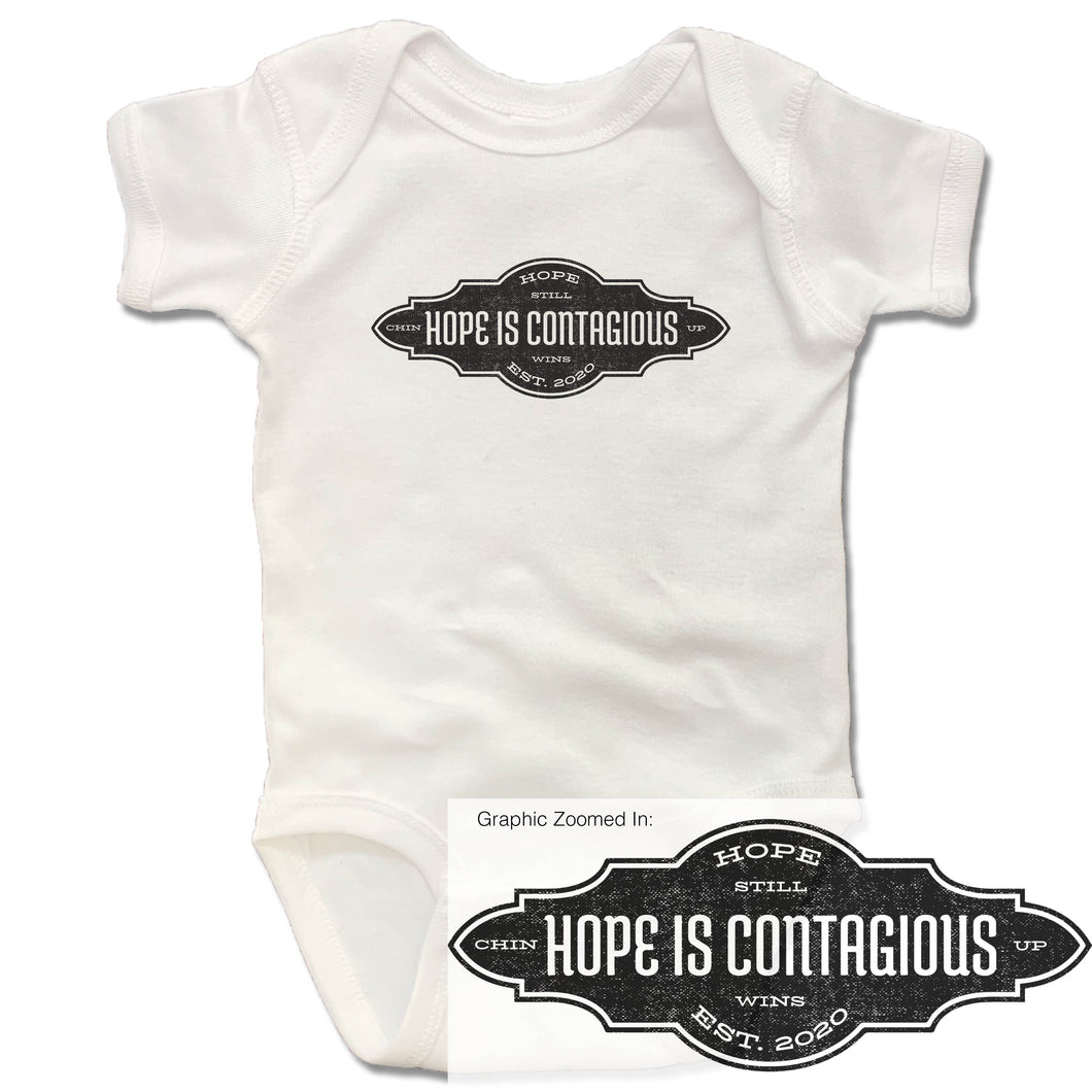 Hope is Contagious Onesie - White