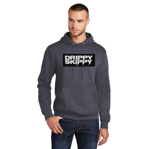 Drippy Skippy White/Black Logo | Fleece HOODIE