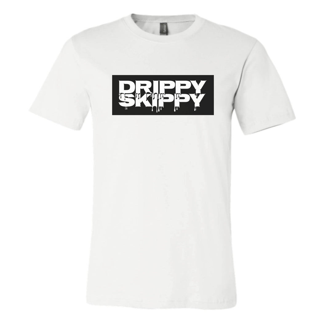 Drippy Skippy White/Black Logo | Soft Basic Tee