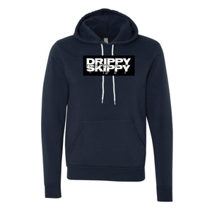 Drippy Skippy White/Black Logo | Sponge Fleece Hoodie