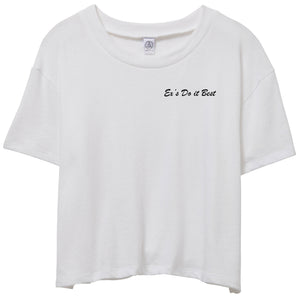 Ex's Do it Best - Embroidered | Cropped T-Shirt