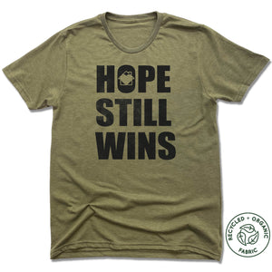 Hope Still Wins Vintage Block - Olive Green