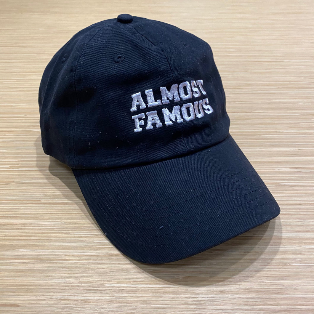 Almost Famous | EMBROIDERED Cotton Twill Black HAT