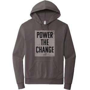 HUMANITY AND HOPE | DARK GRAY FRENCH TERRY HOODIE | POWER THE CHANGE BLOCK