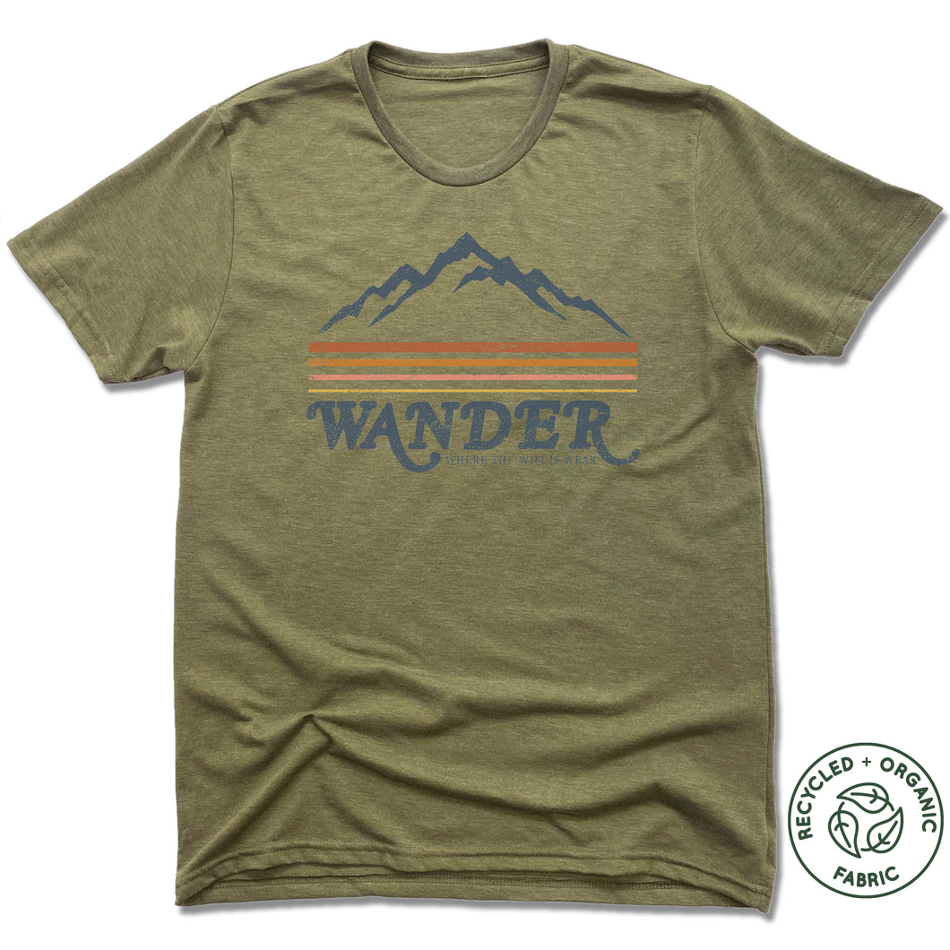 WANDER | UNISEX OLIVE Recycled Tri-Blend