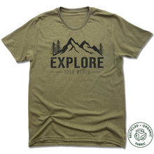 Load image into Gallery viewer, Explore - Unisex Recycled Tri-Blend T-shirt
