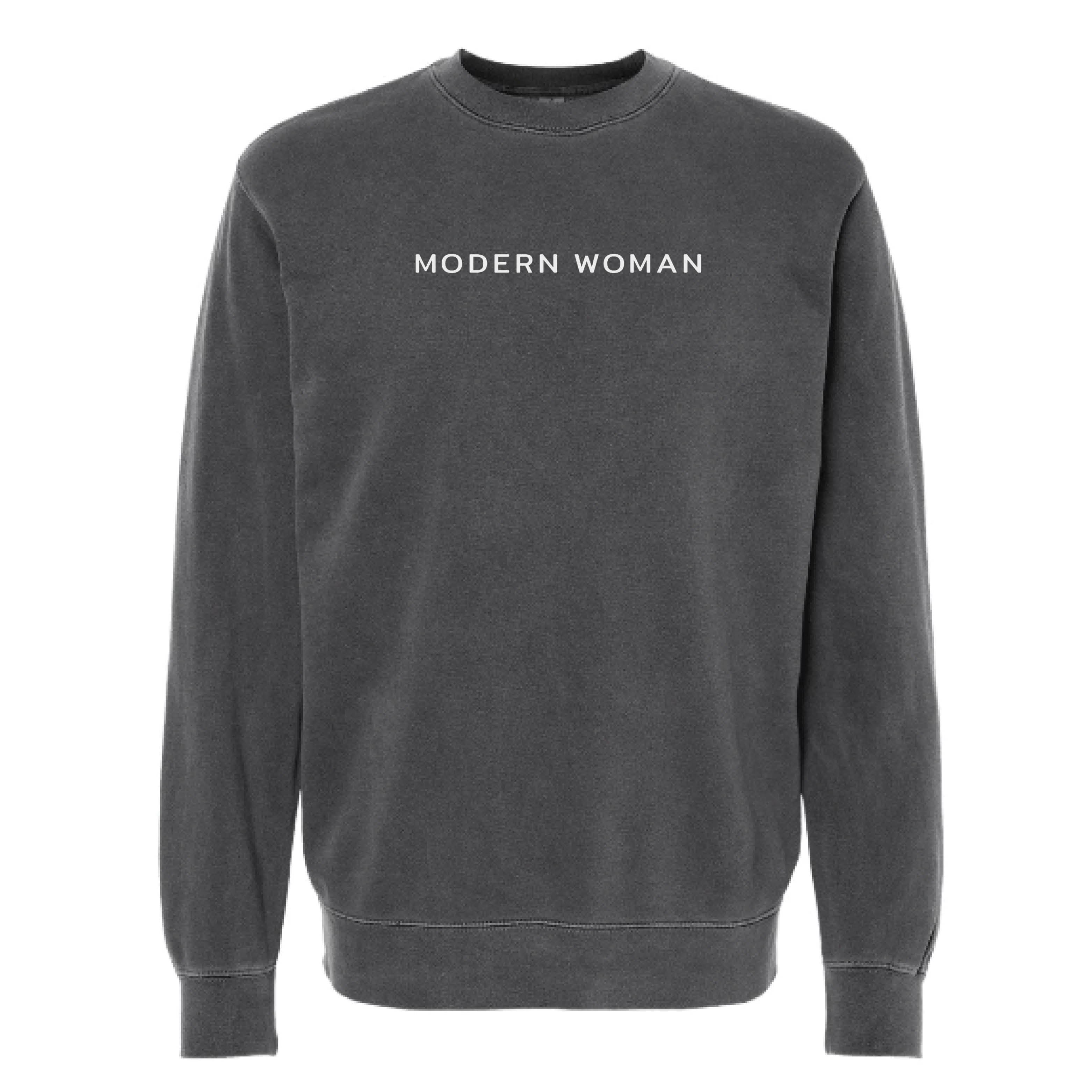 Modern Woman | Pigment Dyed Crew Neck SWEATSHIRT