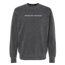 Load image into Gallery viewer, Modern Woman | Pigment Dyed Crew Neck SWEATSHIRT
