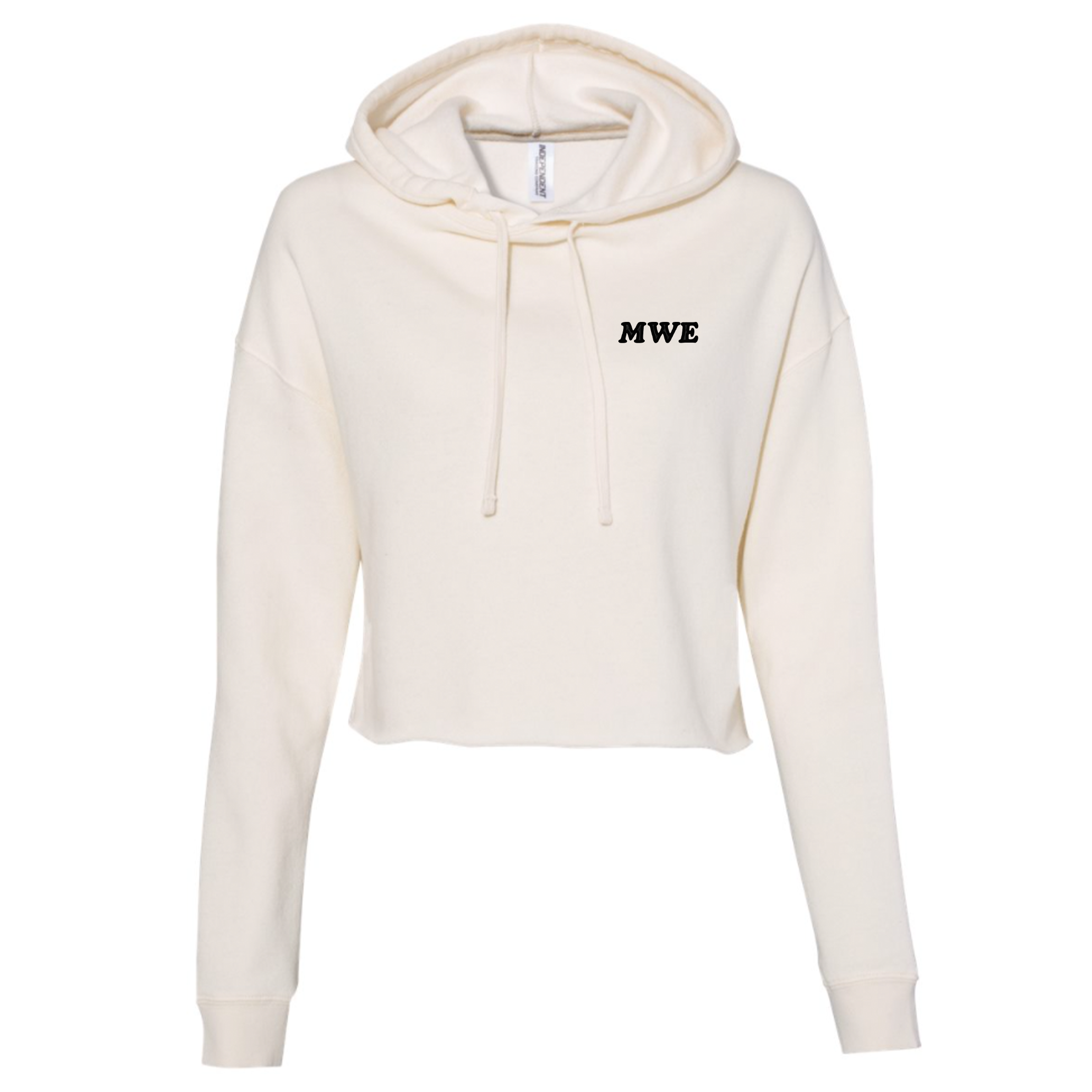 MWE Embroidered Cropped Hoodie