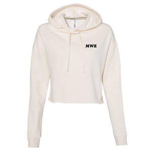 MWE Embroidered Cropped Hoodie
