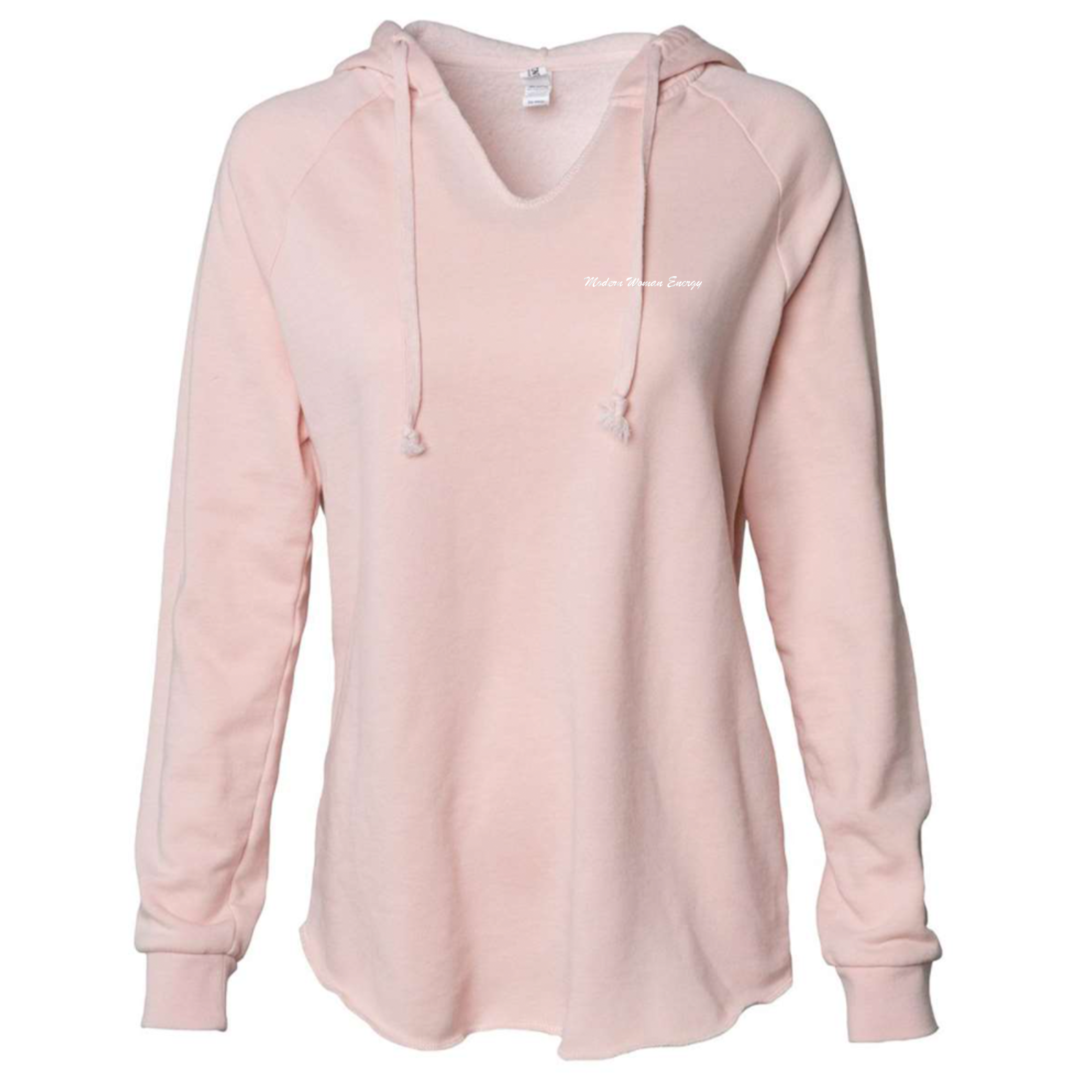 Modern Woman Energy Embroidered WAVE WASH HOODED PULLOVER