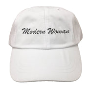 Modern Woman Script EMBROIDERED Cotton Twill HAT