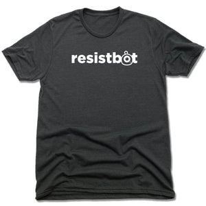 Resistbot Logo White | Recycled Tri-Blend Tee