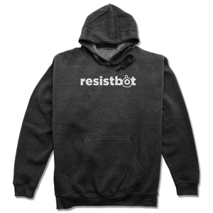 Resistbot Logo White | Fleece HOODIE