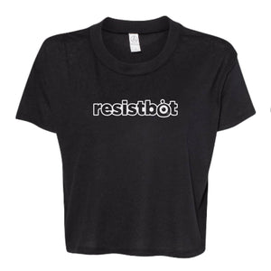 Resistbot Logo Outline | Cropped T-Shirt